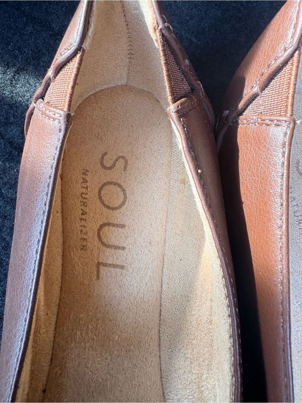 SOUL Naturalizer "Idea" Ballet Flats – Cognac Brown Size - Picture 2 of 7